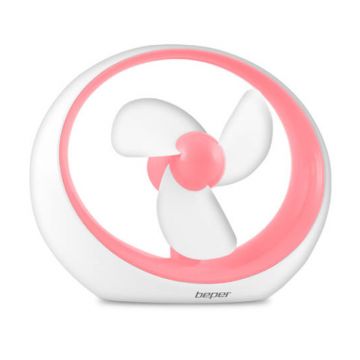 Mini ventilator USB Beper, 2 x AAA, elice silicon