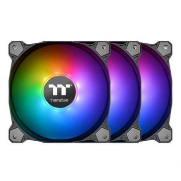 Set 3 ventilatoare Thermaltake Pure 14, 120mm, iluminare  ARGB