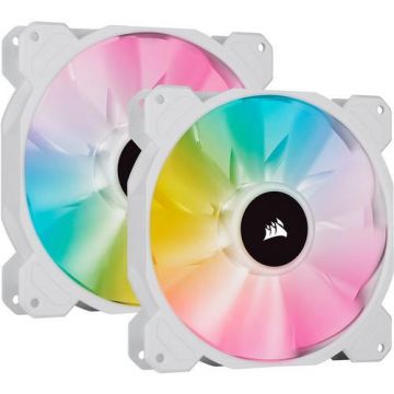 Ventilator Corsair iCUE SP140 RGB ELITE White Performance, 2 x 140mm Ventilator Corsair iCUE SP140 RGB ELITE White Performance, 2 x 140mm