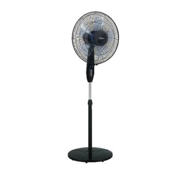 Ventilator cu picior, 60 W, 3 viteze, temporizator, inaltime reglabila, Negru