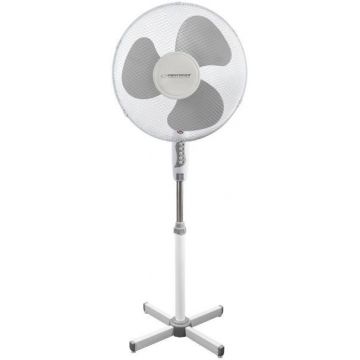 Ventilator cu picior Esperanza EHF001WE, 50W (Alb/Gri)