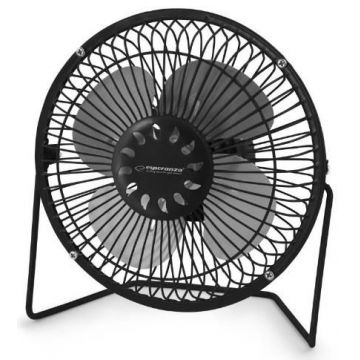 Ventilator de birou Esperanza EA149K, USB, 2.5W (Negru)