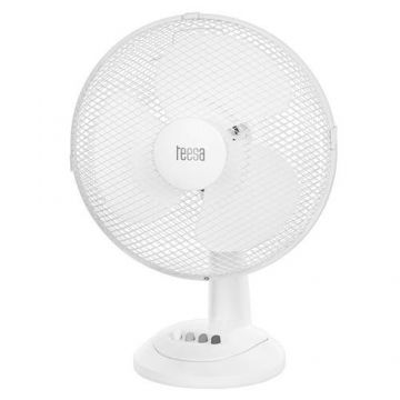Ventilator de masa Teesa TSA8023, 3 viteze, 35W (Alb)