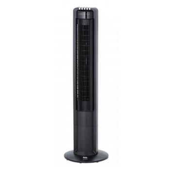 Ventilator Turn Fakir Prestige TV 18, 3 trepte viteza, 3 moduri de functionare, 40W, Functie oscilatie, Timer, Telecomanda (Negru)