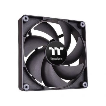 Set 2 ventilatoare Thermaltake CT140, CL-F148-PL14BL-A, 4 Pin PWM, 1500RPM (Negru)