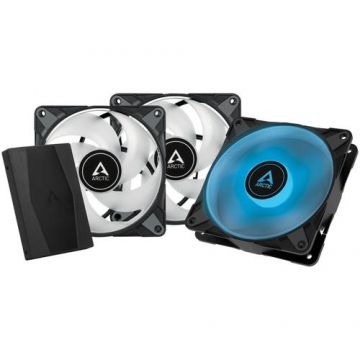 Set 3 Ventilatoare Arctic P12, PWM, RGB, 120mm, 2000RPM