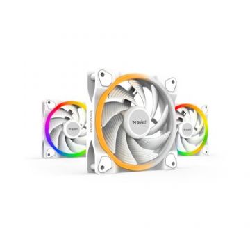Set 3 ventilatoare be quiet! LIGHT WINGS WHITE, 120mm, PWM, ARGB (Alb)