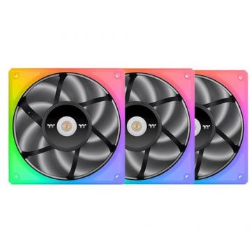 Set 3 ventilatoare Thermaltake Toughfan 12 120mm, iluminare aRGB