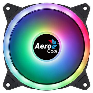 Ventilator Aerocool Duo 12, 1000 RPM, Iluminare aRGB, 120mm
