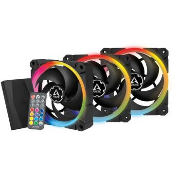 Ventilator ARCTIC BioniX P120 A-RGB ( pachet 3 ventilatoare + Controller ), 120mm