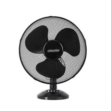 Ventilator de birou Mesko MS 7308, Diametru 23 cm, 2 viteze, 45 W, Rotire 90 grade (Negru)