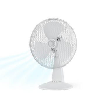 Ventilator de birou Midea FT40-21M, 40 W, 3 viteze, Alb