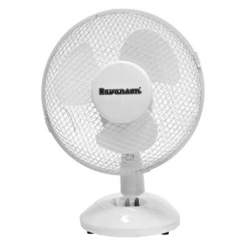 Ventilator de birou Ravanson WT-1023, 1 treapta de viteza (Alb)