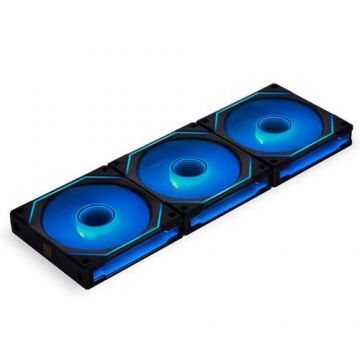 Set 3 ventilatoare Lian Li UNI Fan SL Infinity 120, ARGB, PWM, 120mm, modular (Negru)