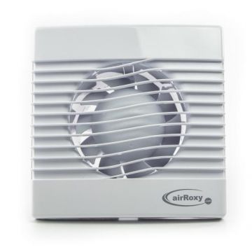 Ventilator baie Airroxy, model pRim 100 TS, Debit 104 mc/h, Timer, Alb
