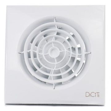 Ventilator baie AURA 4C MRH Silent, Clapeta antiretur, Motor Long Life 40000h, Debit 90mc/h, Ø100mm