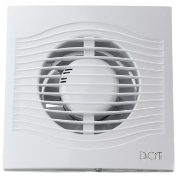 Ventilator baie SLIM 5C MRH Super Silent, Timer, Senzor umiditate, Motor Long Life 40000h, Debit 140mc/h, Ø125mm