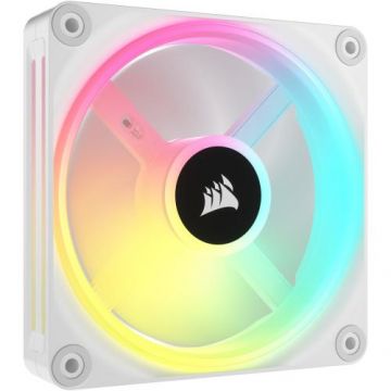 Ventilator Corsair iCUE LINK QX120 RGB Magnetic Dome, Expansion Kit, 120 mm, Alb