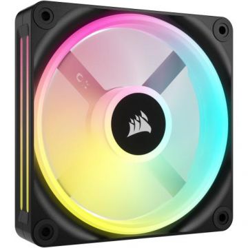 Ventilator Corsair iCUE LINK QX120 RGB Magnetic Dome, Expansion Kit, 120 mm, Negru