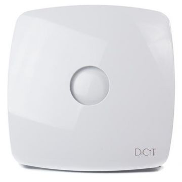 Ventilator de baie RIO 4C MR, Debit 100 m3/h, Ø98, Clapeta antiretur, Fusion Logic 1.0, Timer