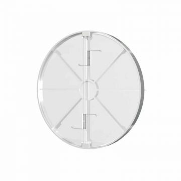 Clapeta antiretur pentru ventilator baie Ø100mm, plastic Alb