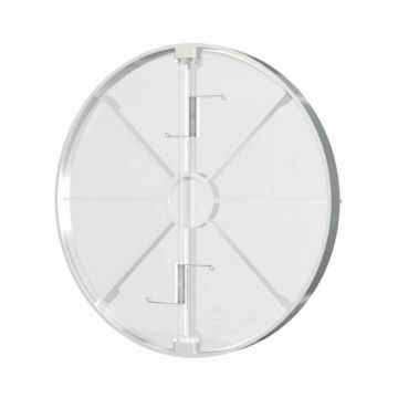 Clapeta antiretur pentru ventilator baie Ø125mm, plastic Alb