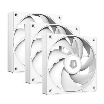 Set 3 ventilatoare ID-Cooling AF-125, 120mm (Alb)