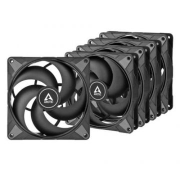 Set 5 ventilatoare Arctic P14 MAX, 140mm, 2800 rpm, PWM (Negru)