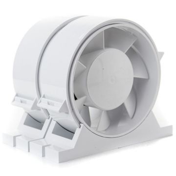 Ventilator axial de tubulatura cu set de fixare PRO 4 Garantie 5 ani, Debit 115mc/h, Motor Long Life 40000h, Ø100mm