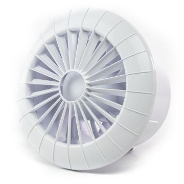 Ventilator baie cu montaj in tavan aRid Ø 120 TS, Debit 158 m3/h, Timer, Garantie 3 ani, Alb+CADOU clapeta antiretur