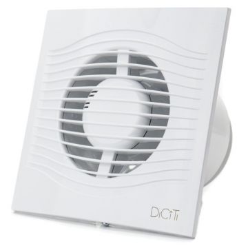 Ventilator baie SLIM 4C MRH Super Silent, Garantie 5 ani, Clapeta antiretur, Motor Long Life 40000h, Debit 90mc/h, Ø100mm