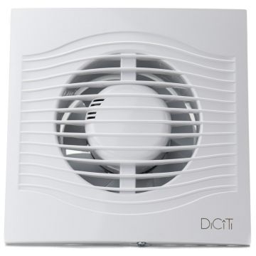 Ventilator baie SLIM 5C MRH- Ventilator de extractie cu clapeta antiretur D 125 si functie de control Fusion Logic 1.1