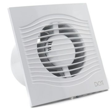 Ventilator baie SLIM 6C Super Silent, Garantie 5 ani, Clapeta antiretur, Motor Long Life 40000h, Debit 250mc/h, Ø150mm