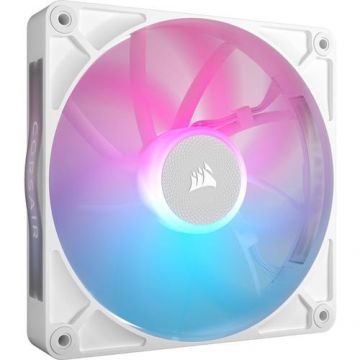 Ventilator Corsair iCUE LINK RX140 RGB, iluminare RGB, 140mm, 1700 rpm, PWM (Alb)