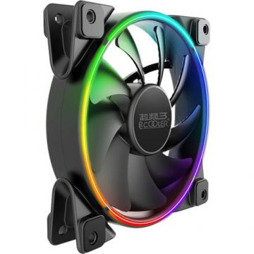 Ventilator PCCOOLER Corona FRGB 120, iluminare ARGB, 120 mm, 2000 rpm, PWM