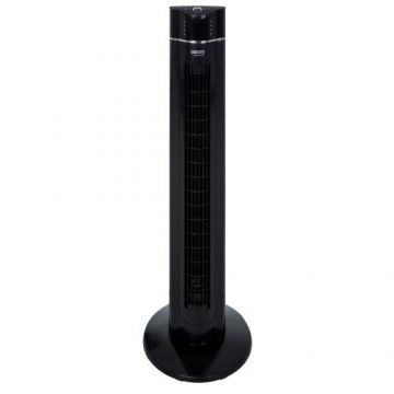 Ventilator turn cu ionizare Camry CR7320, 60W, 107cm, Temporizator, 3 setari de viteza, Panou LED, Oscilare orizontala, Telecomanda, Negru