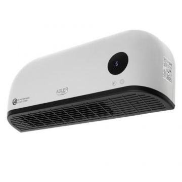 Aeroterma de perete Adler AD 7751, 2000 W, Programare cu timer, USB-C (Negru/Alb)