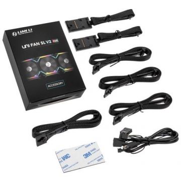 Hub ventilatoare Lian Li UNI HUB SLV2 Controller, Pana la 16 ventilatoare (Negru)