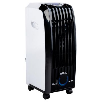 Racitor de aer Ravanson KR-7010, 60 W, 3 viteze, Telecomanda, 2 moduri ventialre, Oscilatie, 829 mc/h, Rezervor 7 l (Alb/Negru)
