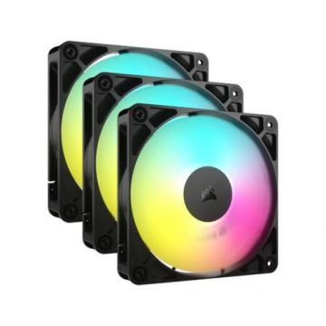 Set 3 Ventilatoare Corsair RS120 ARGB 120mm Three Fan Pack