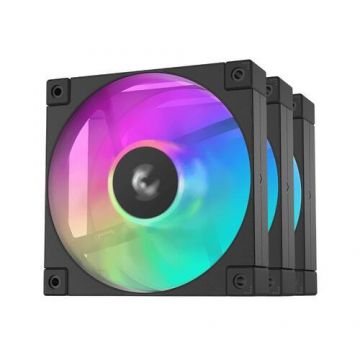 Set de ventilatoare Deep Cool FD12, 3x120mm, RGB (Negru)
