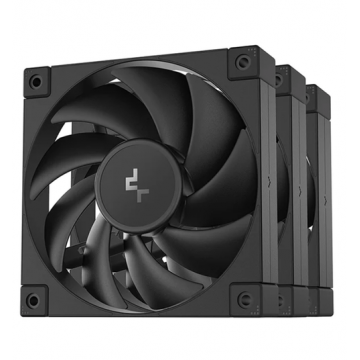 Set ventilator Deepcool FD12, 3 x 120 mm (Negru)