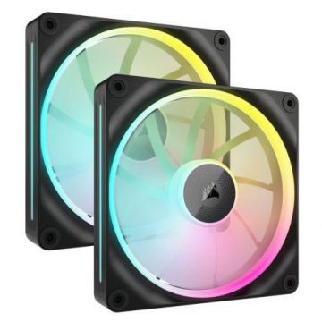 Ventilatoare CORSAIR iCUE LINK LX140 2x140mm RGB (Negru)