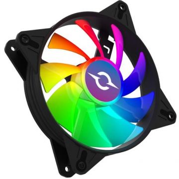 Ventilator AQIRYS Cetus 4M-12IL09B-RGB, 120 mm, iluminare RGB