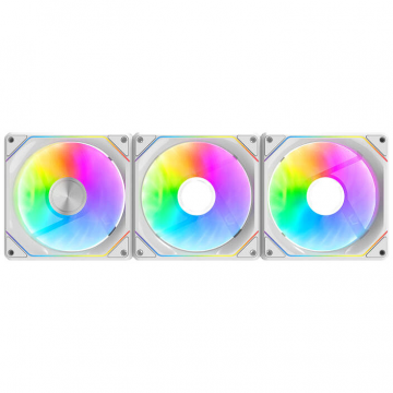 Ventilator Carcasa Gauss G24 3in1 2000RPM 33.55dBA 52.96CFM RGB Alb