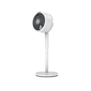 Ventilator cu picior Shark FA220EU FlexBreeze 12 in 1, 5 viteze, Oscilare la 180 de grade, Autonomie 24 ore (Alb)