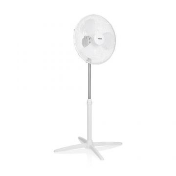 Ventilator cu picior Tristar VE-5755, 45 W, 3 viteze, Oscilatie, H 115 cm (Alb)
