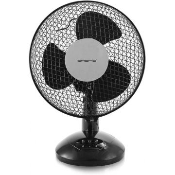 Ventilator de birou Emerio FN-114201.1, 25W, 23cm, 2 trepte de viteza (Negru)