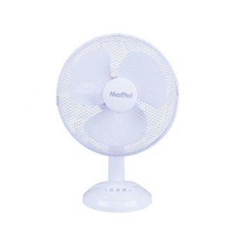Ventilator de birou MesMed MM730, 35 W, 3 viteze, 28cm, Metal/Plastic (Alb)