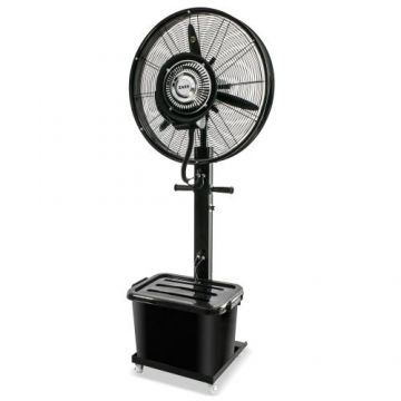Ventilator de exterior multi-functional cu pulverizare Zass ZOMF 02, 41L, 260W, acoperire 30-50mp (Negru)